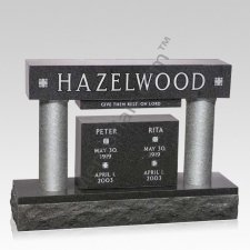 Column Memorial Companion Granite Headstone